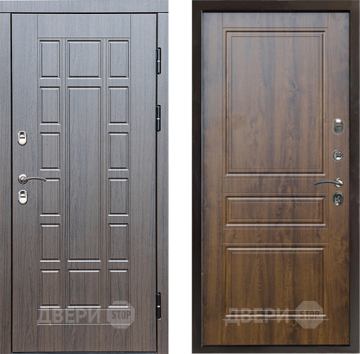 Входная металлическая Дверь Престиж TERMO с терморазрывом Престиж Классика Дуб в Протвино