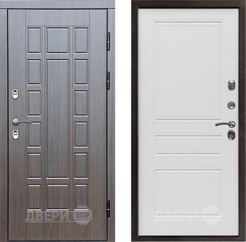 Входная металлическая Дверь Престиж TERMO с терморазрывом Престиж Классика Лиственница белая в Протвино