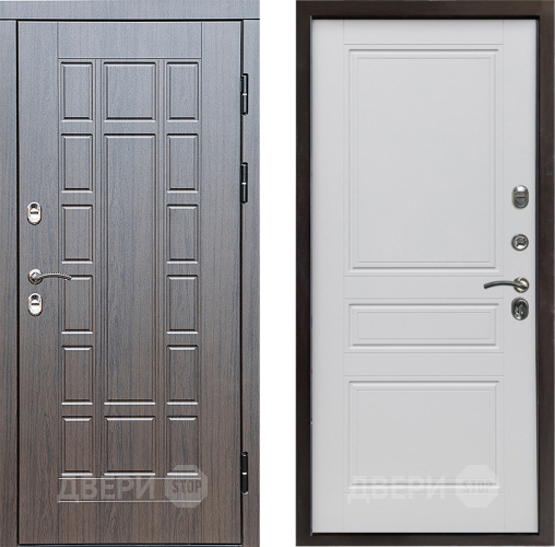 Входная металлическая Дверь Престиж TERMO с терморазрывом Престиж Классика Белый матовый в Протвино