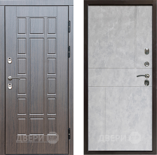 Входная металлическая Дверь Престиж TERMO с терморазрывом Престиж Горизонт Бетон светлый в Протвино