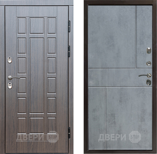 Входная металлическая Дверь Престиж TERMO с терморазрывом Престиж Горизонт Бетон темный в Протвино