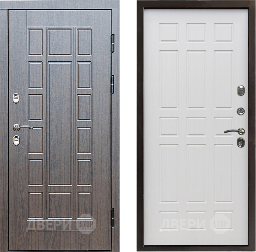 Входная металлическая Дверь Престиж TERMO с терморазрывом Престиж Спарта Лиственница белая в Протвино