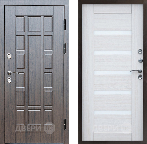 Входная металлическая Дверь Престиж TERMO с терморазрывом Престиж Царга Лиственница белая в Протвино