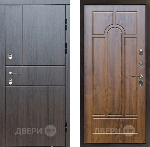 Входная металлическая Дверь Престиж TERMO с терморазрывом Горизонт Венге Арка Дуб в Протвино