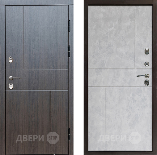 Входная металлическая Дверь Престиж TERMO с терморазрывом Горизонт Венге Горизонт Бетон светлый в Протвино
