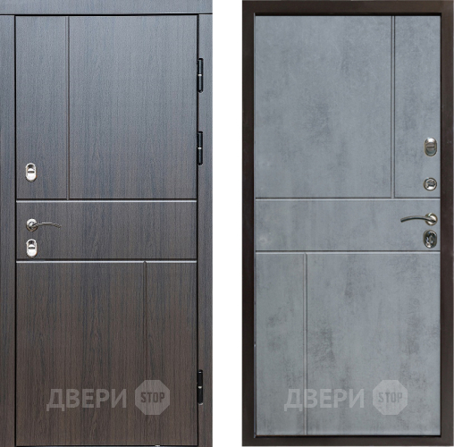 Входная металлическая Дверь Престиж TERMO с терморазрывом Горизонт Венге Горизонт Бетон темный в Протвино