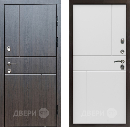 Входная металлическая Дверь Престиж TERMO с терморазрывом Горизонт Венге Горизонт Бетон белый в Протвино