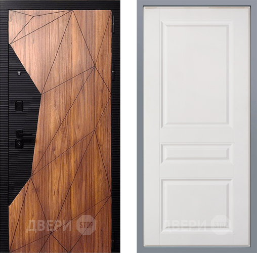 Дверь Заводские двери Морра Стокгольм Белый софт в Протвино