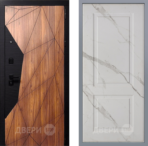 Дверь Заводские двери Морра Доррен Мрамор белый в Протвино