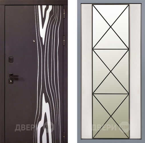 Дверь Заводские двери Леванте Зеркало Перфекто Структурное дерево в Протвино