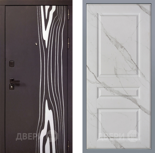 Дверь Заводские двери Леванте Стокгольм Мрамор белый в Протвино