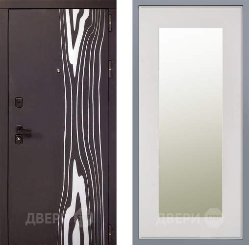 Дверь Заводские двери Леванте Зеркало Модерн Белый софт в Протвино