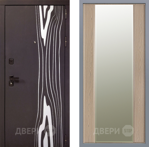 Дверь Заводские двери Леванте Зеркало Макси Беленый дуб в Протвино