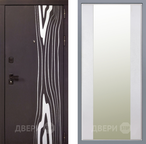 Дверь Заводские двери Леванте Зеркало Макси Белый шелк в Протвино