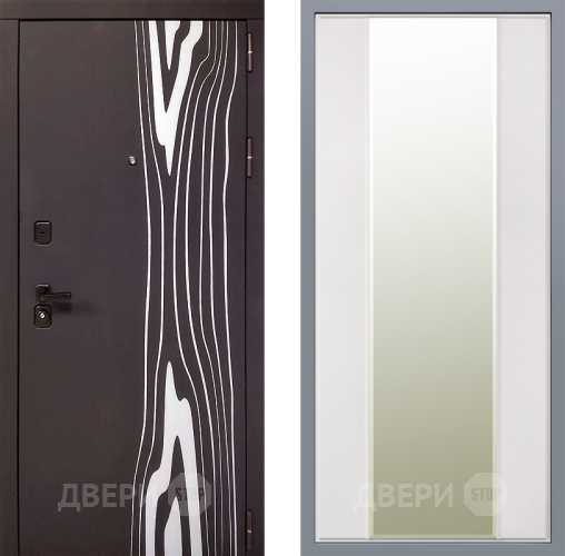 Дверь Заводские двери Леванте Зеркало Макси Белый матовый в Протвино