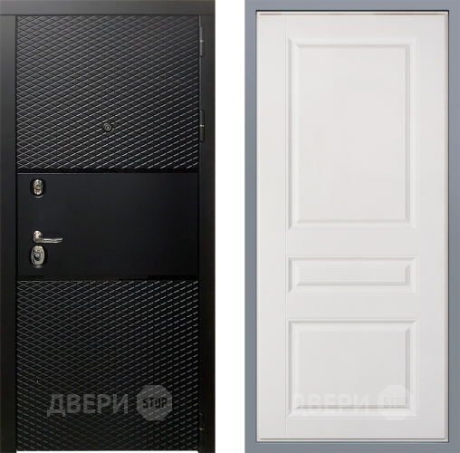 Дверь Заводские двери Тефлон Стокгольм Белый софт в Протвино