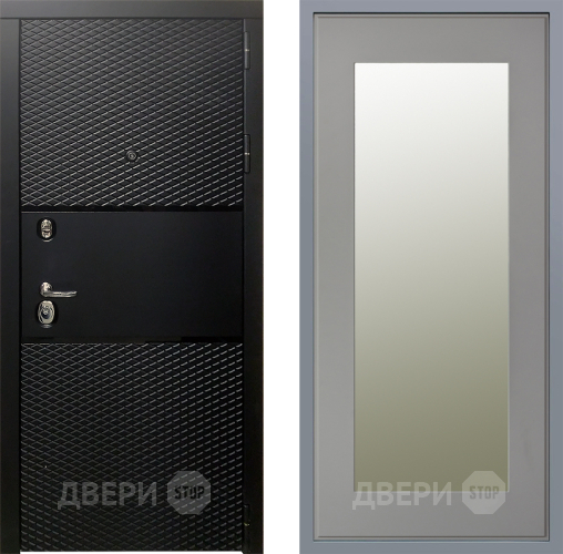 Дверь Заводские двери Тефлон Зеркало Модерн Грей софт в Протвино