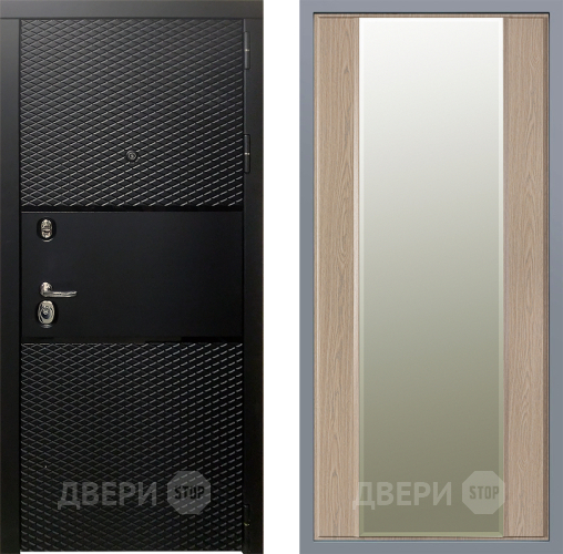 Дверь Заводские двери Тефлон Зеркало Макси Беленый дуб в Протвино