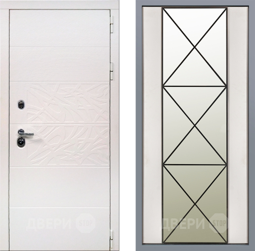 Дверь Заводские двери Дэко Вайт Зеркало Перфекто Структурное дерево в Протвино