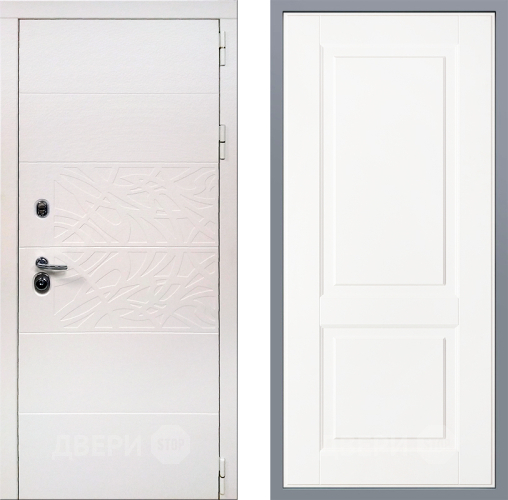Дверь Заводские двери Дэко Вайт Доррен Белый софт в Протвино