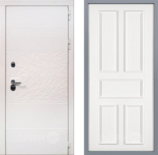 Дверь Заводские двери Дэко Вайт Уругвай Белый софт в Протвино