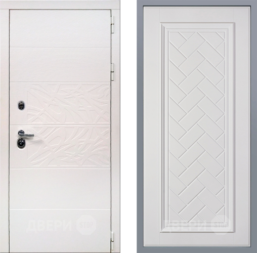 Дверь Заводские двери Дэко Вайт Упра Белый софт в Протвино