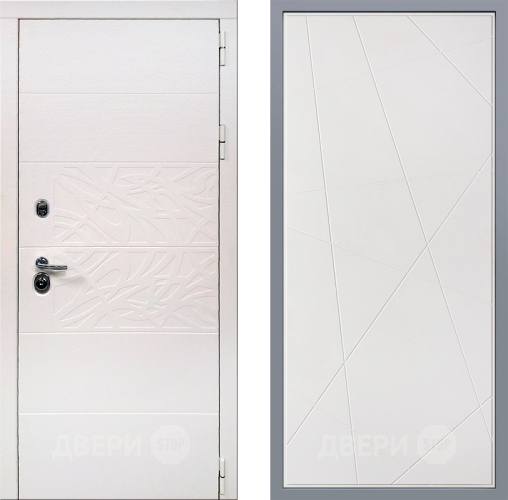 Дверь Заводские двери Дэко Вайт Флитта Белый софт в Протвино