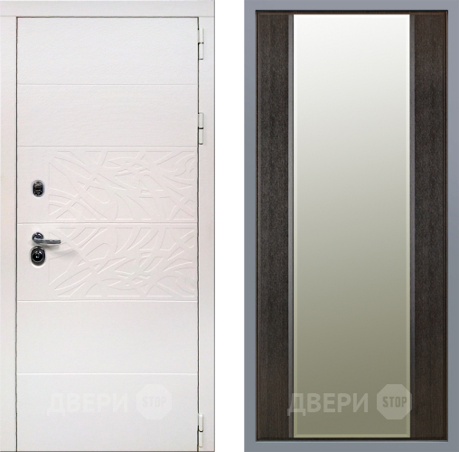 Дверь Заводские двери Дэко Вайт Зеркало Макси Венге в Протвино
