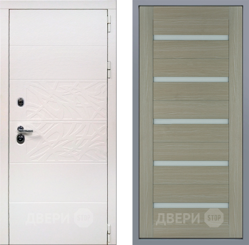 Дверь Заводские двери Дэко Вайт СБ-1 Капучино в Протвино