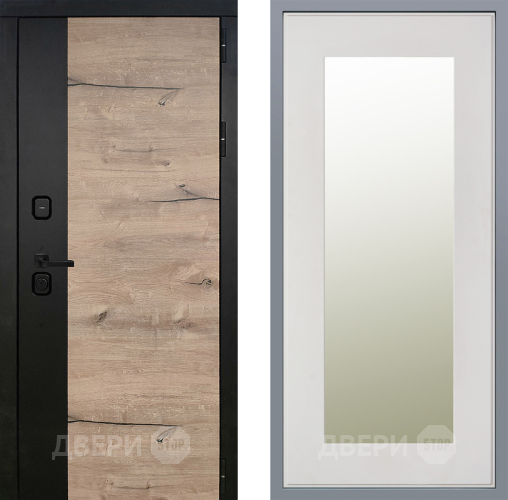 Дверь Заводские двери Ларте Зеркало Модерн Белый софт в Протвино