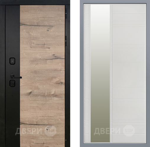 Дверь Заводские двери Ларте Зеркало Лира Белый софт в Протвино