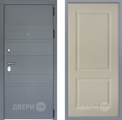 Дверь Заводские двери Лира Софт графит Доррен Шампань в Протвино