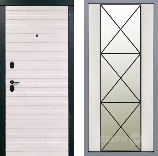 Дверь Заводские двери Сохо Зеркало Перфекто Структурное дерево в Протвино