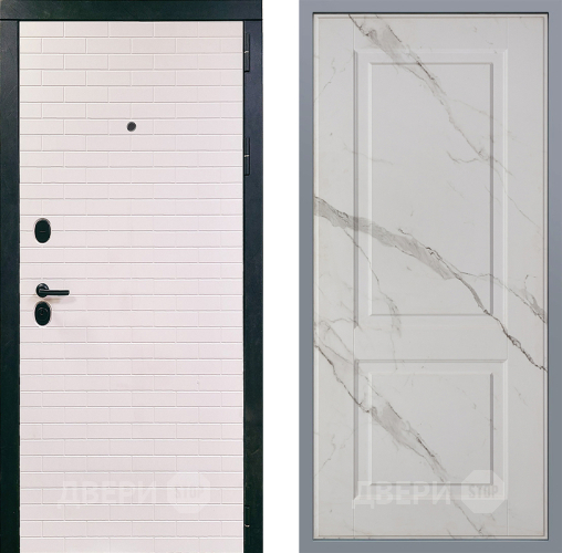 Дверь Заводские двери Сохо Доррен Мрамор белый в Протвино