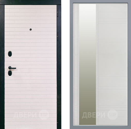 Дверь Заводские двери Сохо Зеркало Лира Белый софт в Протвино