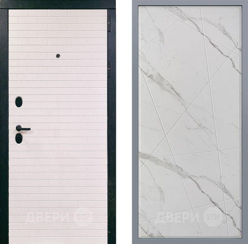 Дверь Заводские двери Сохо Флитта Мрамор белый в Протвино