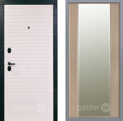 Дверь Заводские двери Сохо Зеркало Макси Беленый дуб в Протвино