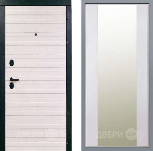 Дверь Заводские двери Сохо Зеркало Макси Белый шелк в Протвино