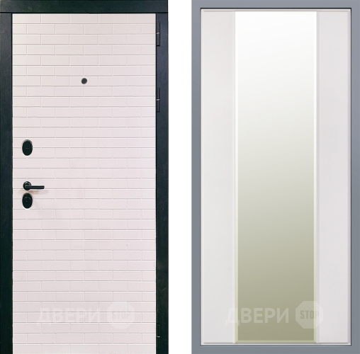 Дверь Заводские двери Сохо Зеркало Макси Белый матовый в Протвино