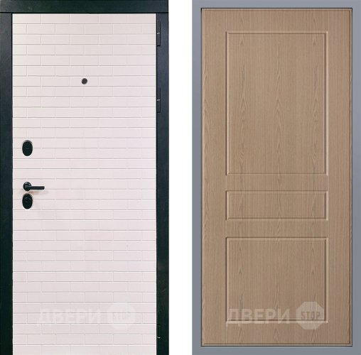 Дверь Заводские двери Сохо К-2 Беленый дуб в Протвино