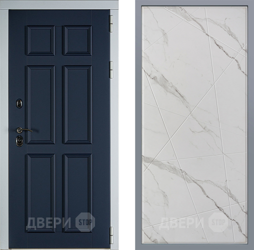 Дверь Заводские двери Стокгольм Флитта Мрамор белый в Протвино