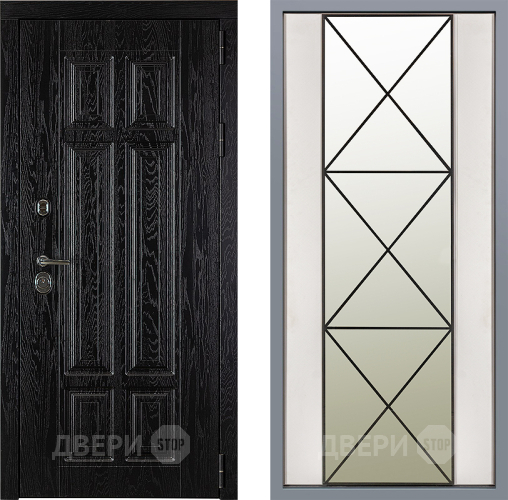 Дверь Заводские двери Мюнхен Зеркало Перфекто Структурное дерево в Протвино