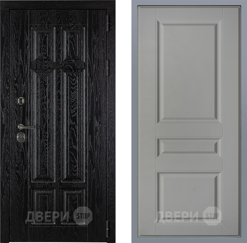 Дверь Заводские двери Мюнхен Стокгольм Грей софт в Протвино