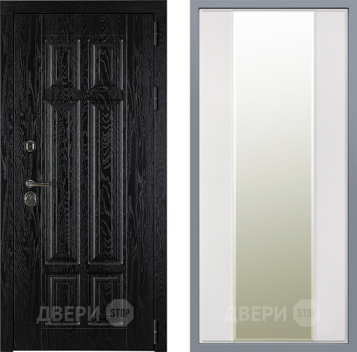 Дверь Заводские двери Мюнхен Зеркало Макси Белый матовый в Протвино