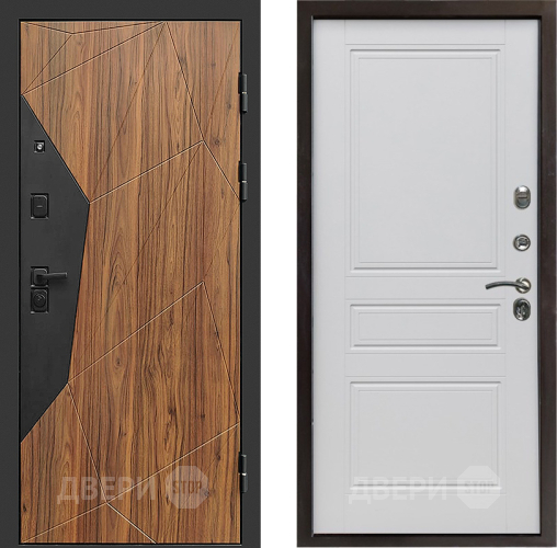 Входная металлическая Дверь Престиж Avangard Классика Белый матовый в Протвино