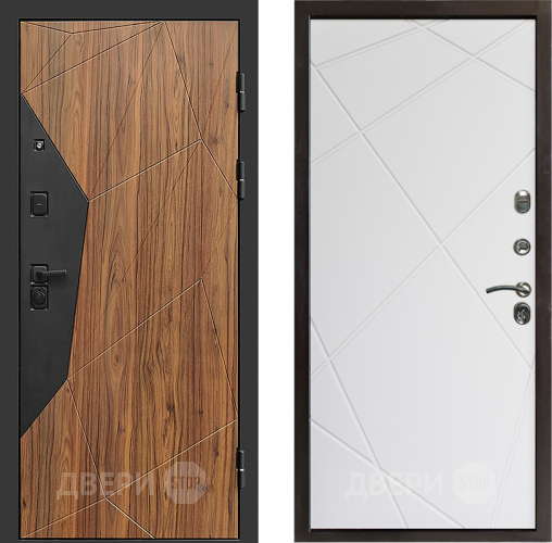 Входная металлическая Дверь Престиж Avangard Лучи Бетон белый в Протвино