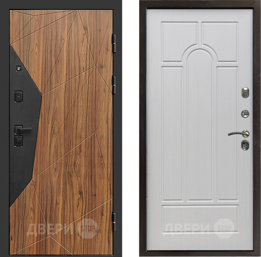 Входная металлическая Дверь Престиж Avangard Арка Лиственница белая в Протвино