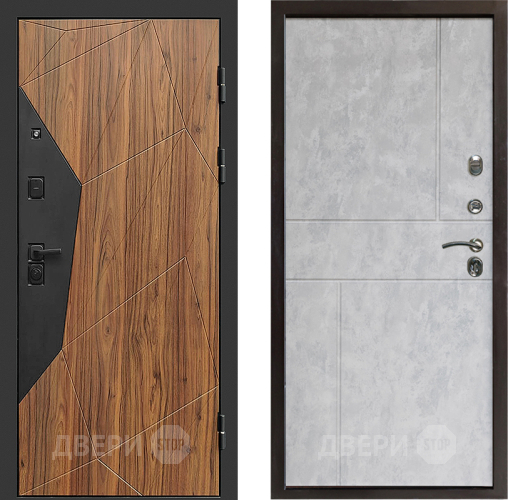 Входная металлическая Дверь Престиж Avangard Горизонт Бетон светлый в Протвино