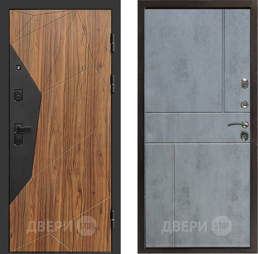 Входная металлическая Дверь Престиж Avangard Горизонт Бетон темный в Протвино