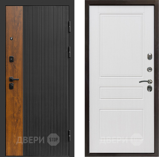 Входная металлическая Дверь Престиж Prestizh Классика Белое дерево в Протвино